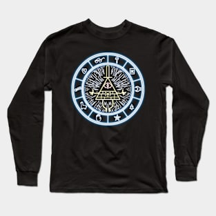 Gravity Falls Bill Cipher Wheel Long Sleeve T-Shirt